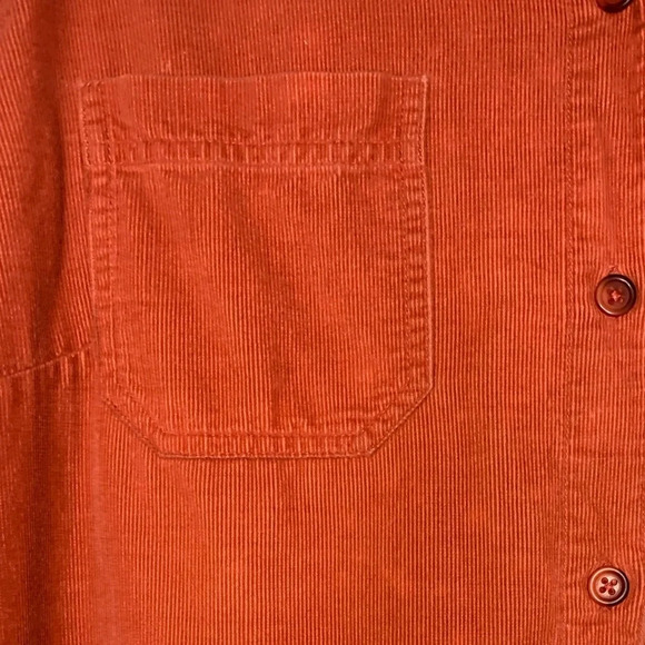 Woolrich Orange Corduroy Button Up - Picture 4 of 6
